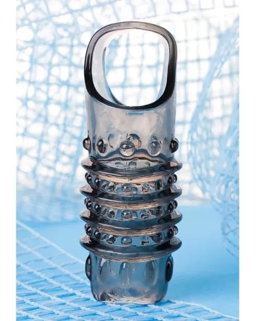 XLover Penis Extender Kılıfı TPE Siyah Şeffaf 7,5 cm