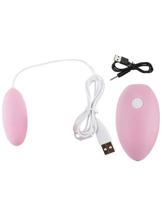Kablolu Pembe Yumurta Vibratör – Şarjlı, Kumandalı