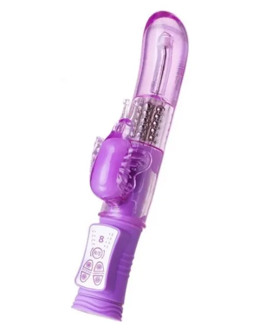 High-Tech Vibratör Mor 22,4 cm – TPE