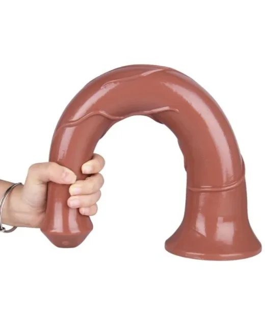 KahveRengi 44 cm At Dildo – Sıvı Silikon