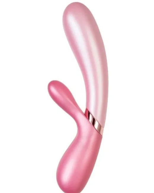 Satisfyer Hot Lover Pembe Telefon Kontrollü ve Isıtma Özellikli Vibratör – Silikon, Şarjlı