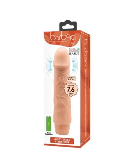 Barbara 7,6 i̇nç Vibratör BW-001032R – Hissedilir Damarlı