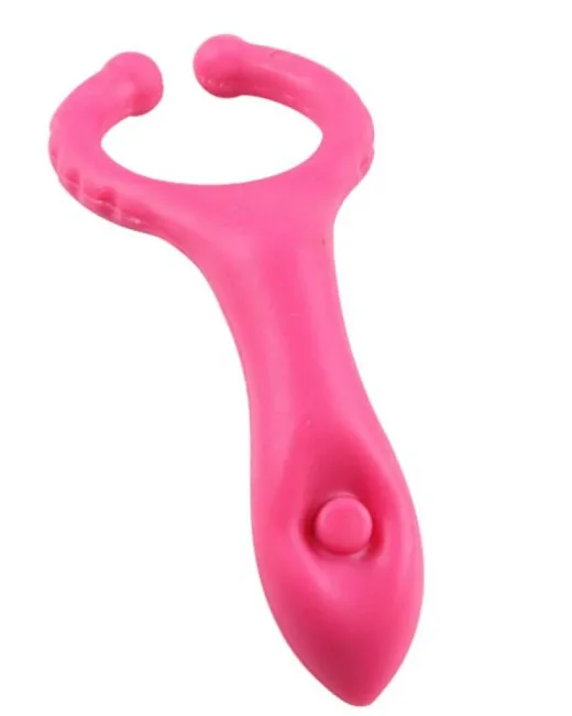 Testis Uyarıcılı Titreşimli Penis Halkası Pembe