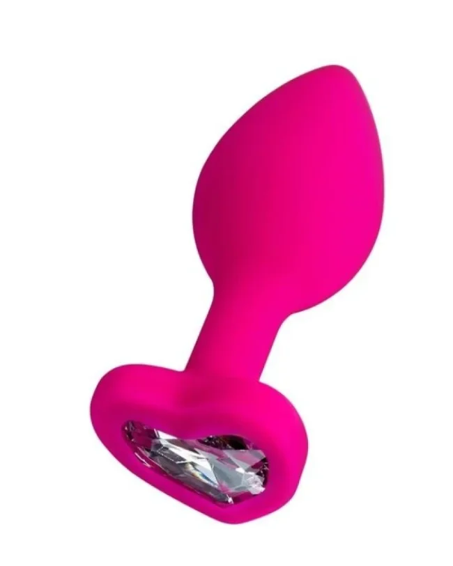 Diamond Heart Anal Plug Pembe 7 cm 18 g – Silikon