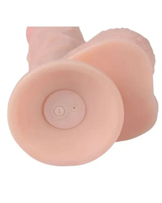 Hans Gerçekçi Vanztuzlu Realistik Şarjlı Uzaktan Kumandalı Dildo 21 cm – Hissedilir Damarlı, Vantuzlu