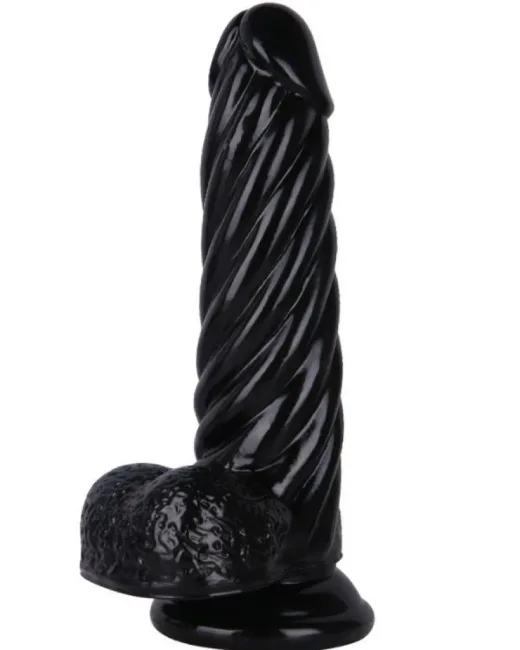 21 cm Siyah Dildo – Medikal Silikon – 4,7 cm Kalınlık alternatif görünüm