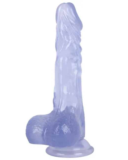19 cm Mor Dildo – Medikal Silikon – 3,4 cm Kalınlık alternatif görünüm