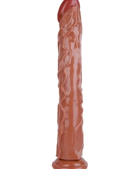34 cm Kahverengi Realistik Dildo – Medikal Silikon alternatif görünüm