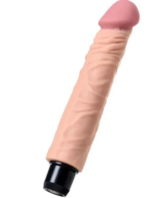 Rican Realistik Vibratör TPE Ten Rengi 22,5 cm – Hissedilir Damarlı