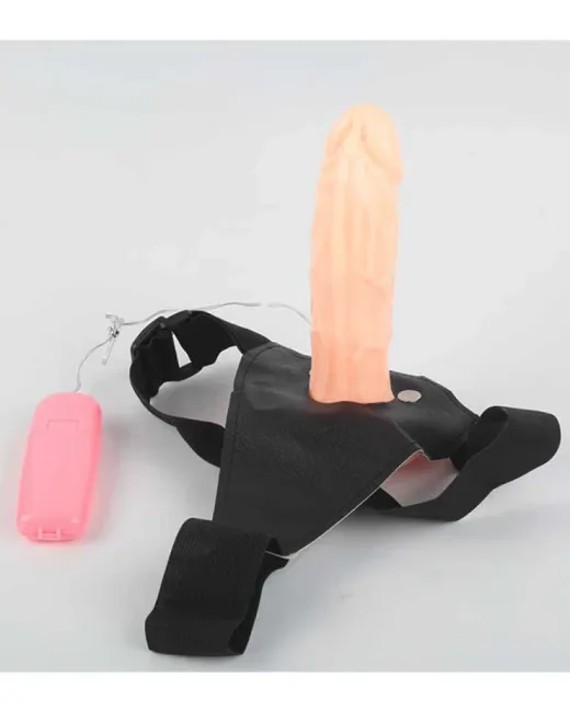 Titreşimli Belden Bağlamalı Realistik Penis Wear – Kumandalı, Deri