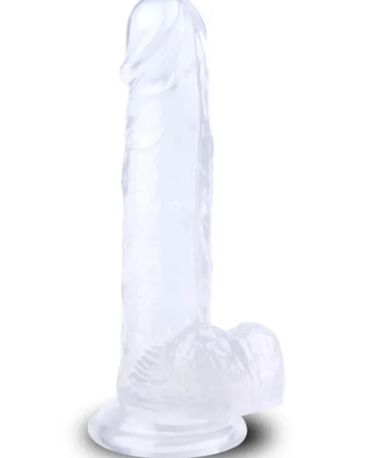 20 cm Beyaz Dildo – Medikal Silikon – Siyah
