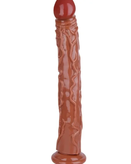 34 cm Kahverengi Realistik Dildo – Medikal Silikon