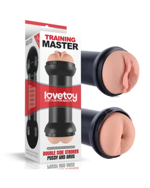 Çift Girişli Training Master Double Side Stroker Pussy and Anus