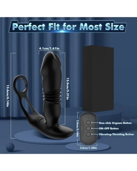 Uzaktan Kumandalı Otomatik Anal Plug – Çift Halkalı – Silikon alternatif görünüm
