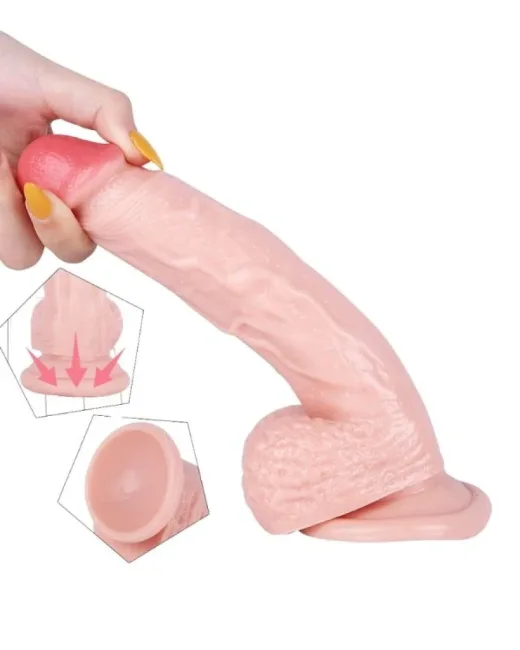 22 cm Realistik Dildo – Medikal Silikon
