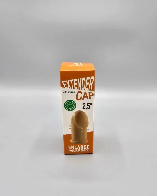 Extender Cap Sitabella Penis Kılıfı, 2,5 inç, antenli, lateks