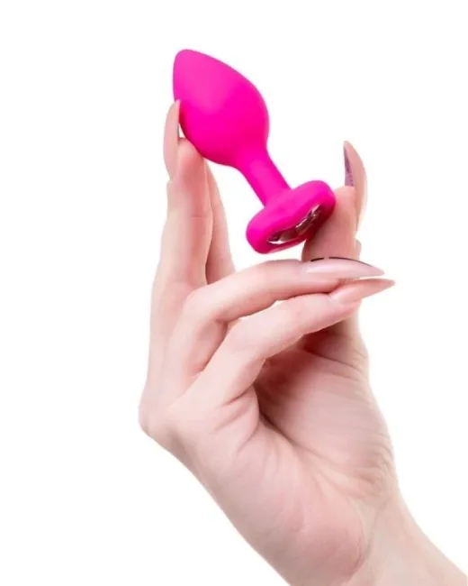 Diamond Heart Anal Plug Pembe 7 cm 18 g – Silikon
