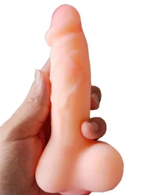 Vajina Girişli Dolgulu Realistik Penis Kılıfı Mastürbatör 20 cm – Silikon