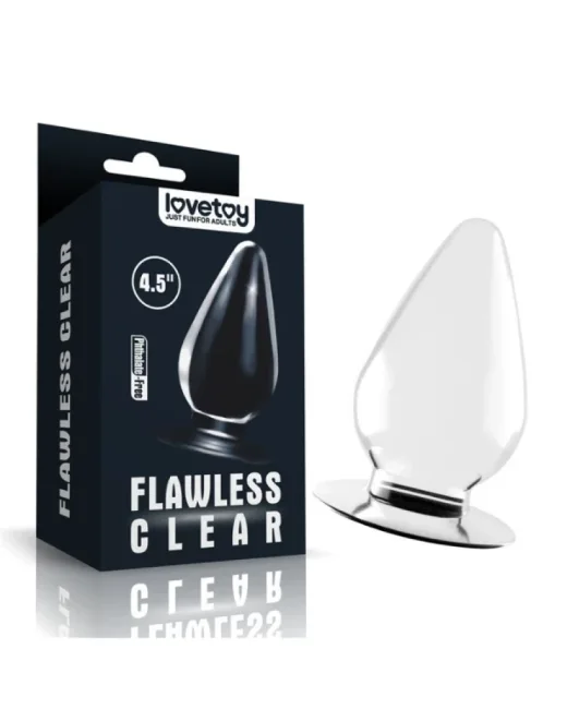 Flawless Şeffaf Anal Plug 4,5 i̇nç – TPE