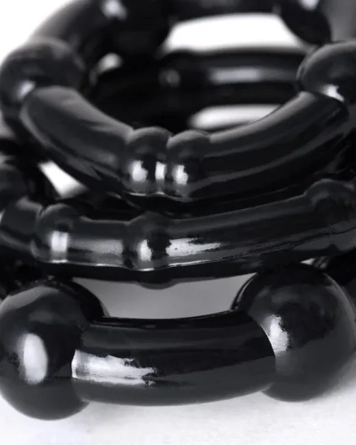 3 halkalı penis pompası TPE transparan 23,5 cm