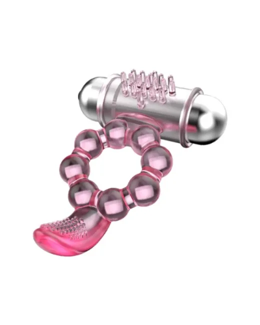 Plasure Tongue Titreşimli Klitoris Uyarıcılı Şeffaf Penis Kılıfı alternatif görünüm