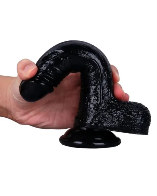 18 cm Siyah Dildo – Medikal Silikon – 3,7 cm Kalınlık