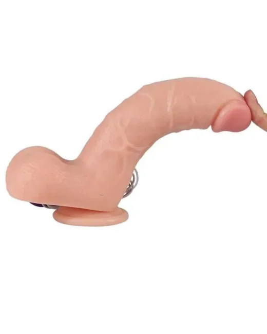 Shequ Adam Titreşimli Realistik Vantuzlu Titreşimli Dildo 21 cm – Hissedilir Damarlı