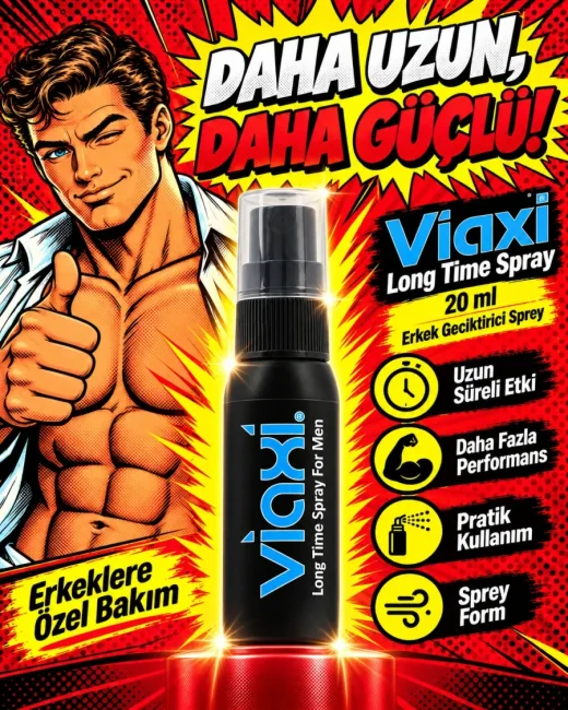 Viaxi Long Time Spray 20 ml – Erkek Geciktirici Sprey