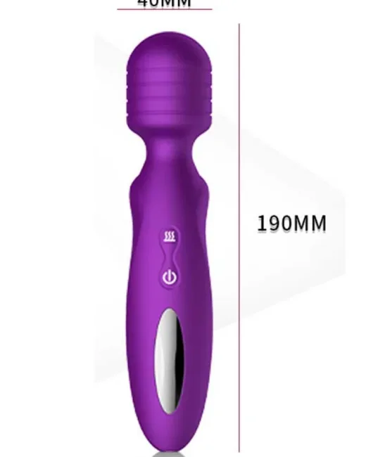 Xuanai Isıtmalı Şarjlı Wand Vibratör – Mor – Medikal Silikon alternatif görünüm