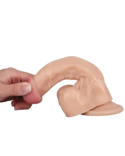 18 cm Realistik Dildo – Medikal Silikon – 3,5 cm Kalınlık