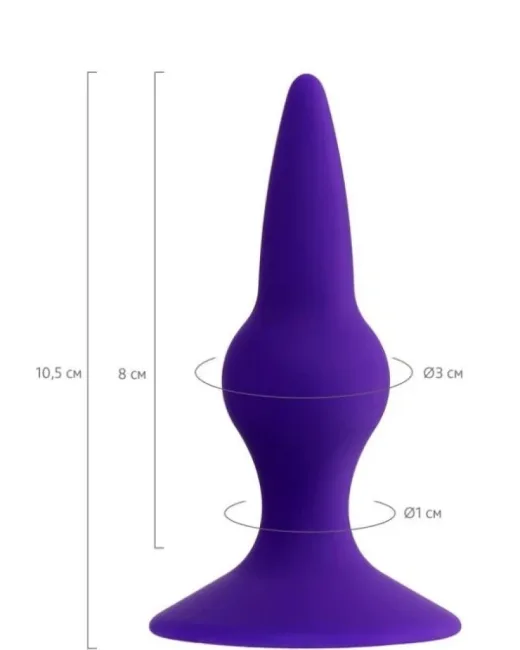 Klapsy Anal Plug Mor 10,5 cm – Silikon