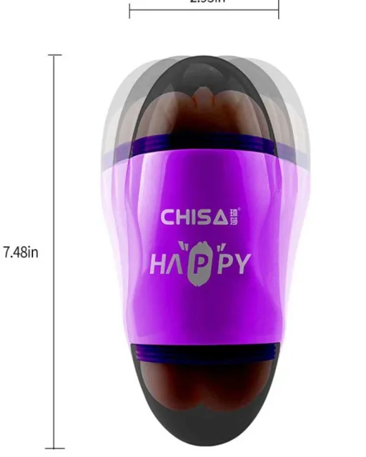 MX Happy Cup Vajinal Anal Çift Taraflı Mastürbatör – Medikal Silikon