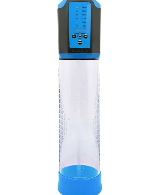 Şarjlı LCD Göstergeli Otomatik Penis Pompası – Mavi