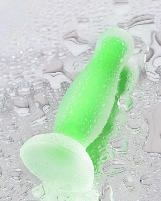 Beyond Victor Glow Karanlıkta Parlayan Anal Plug Silikon Şeffaf 10 cm