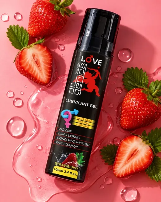 Çilek Aromalı Kayganlaştırıcı Jel 100 ml – Basmalı Şişe