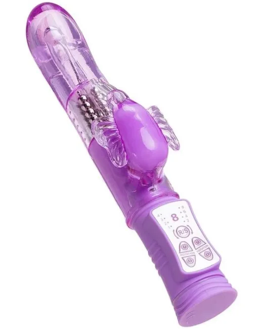 High-Tech Vibratör Mor 22,4 cm – TPE