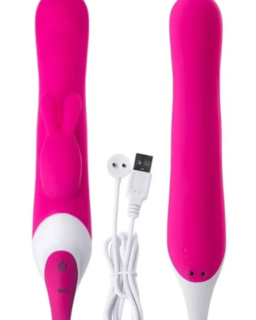 Jos Elly Isıtmalı ve Klitoral 21,5 cm Vibratör – Silikon, Şarjlı