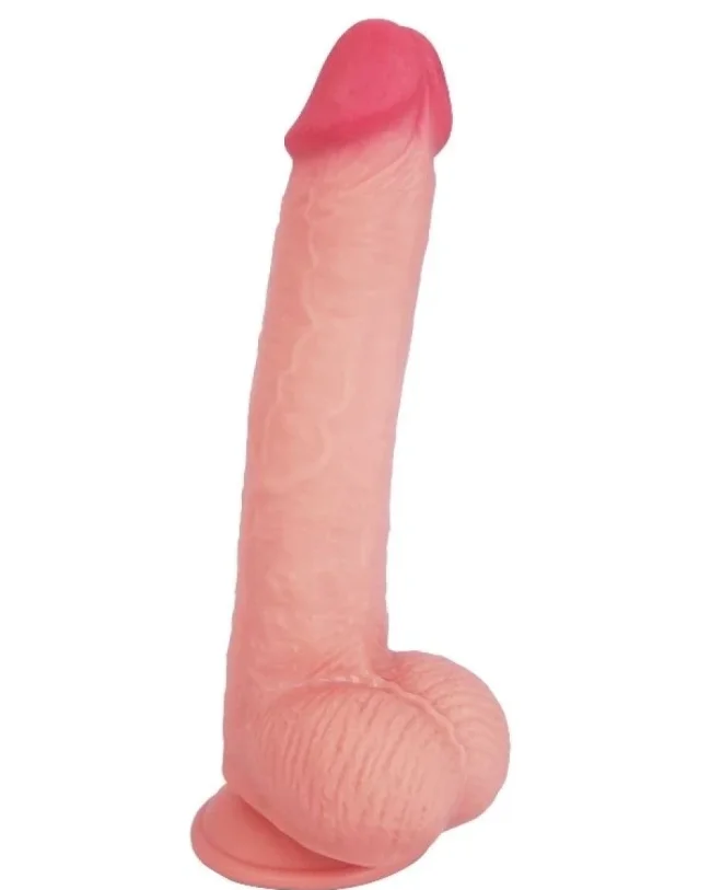Ultra Gerçekçi 24 cm Kıkırdaklı Dildo – Hissedilir Damarlı