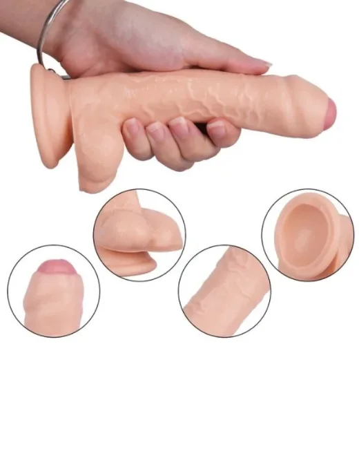18 cm Realistik Dildo – Medikal Silikon – 3 cm Kalınlık