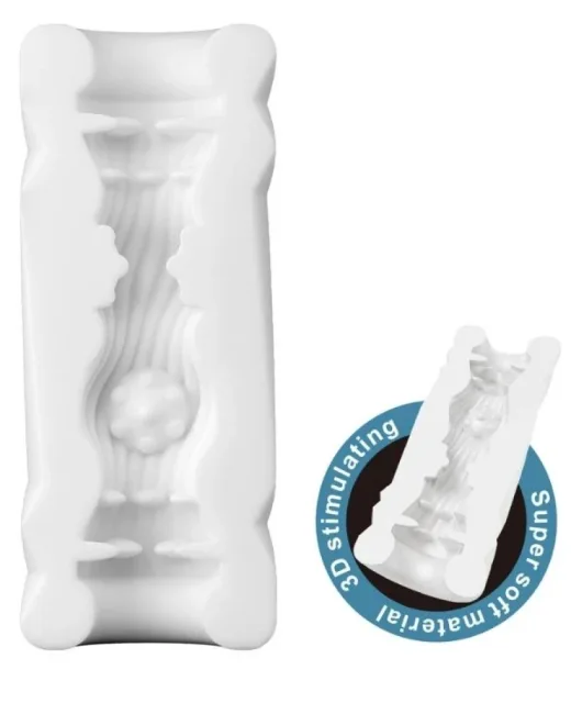 Super Soft Material 3d Stimulating Jade Kola Kutusu Şeklinde Mastürbatör