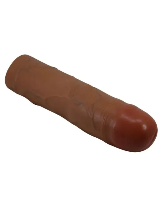 Kylian Gerçek Hissiyatlı Uzatıcı Penis Kılıfı Kahverengi – Hissedilir Damarlı