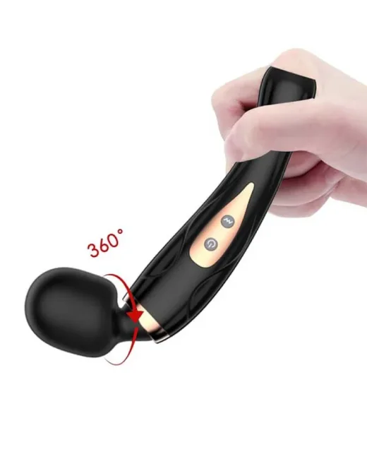 Bükülebilir Başlıklı Masaj Vibratörü Siyah – Şarjlı alternatif görünüm