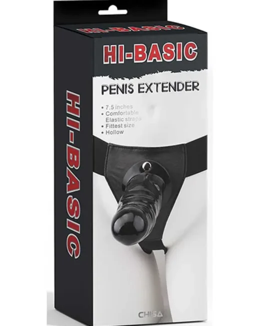 Hi Basic Penis Extender İçi Boş Belden Bağlamalı – Siyah – Silikon alternatif görünüm