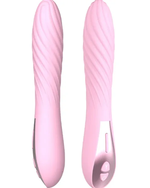 Xuanai Özel Kabartmalı Şarjlı Vibratör – Pembe – Tasarım 03