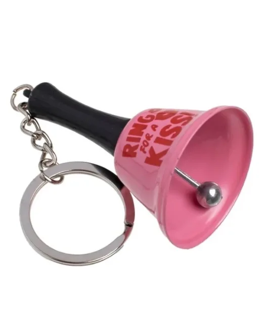 Ring for a Kiss Pembe Çan Anahtarlık alternatif görünüm