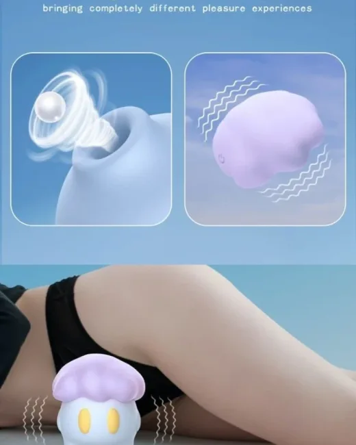 SpaceElf suction & Vibratör – Medikal Silikon, Şarjlı