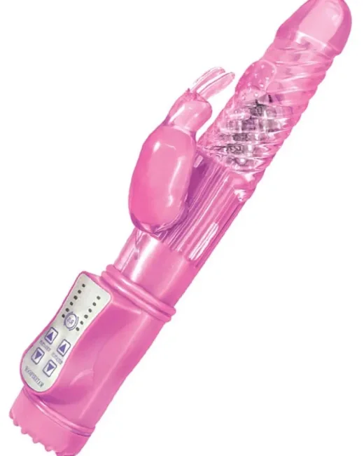 Yayo Oynar Başlıklı Tavşan Vibratör – Pembe – Medikal Silikon