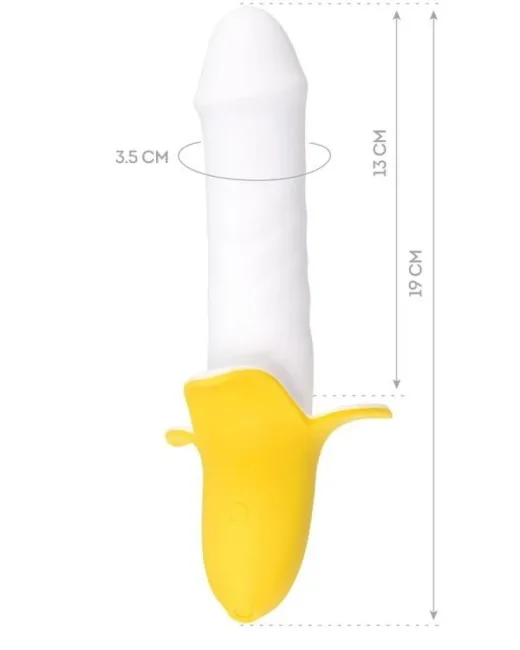 Jos B-NANA 19 cm Modern Tasarım Vibratör – Silikon, Şarjlı alternatif görünüm