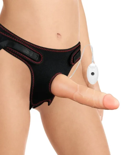 Titreşimli Easy Strapon Set 7,5 i̇nç Belden Bağlamalı – TPE, Şarjlı – Kumandalı