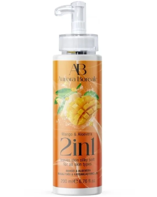 Aurora Boreale Mango Aloe Vera Masaj Yağı ve Kayganlaştırıcı 200 ml